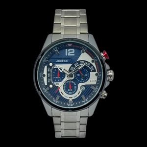 ساعت مچی عقربه‌ای کوارتز مردانه جی فوکس مدل سه موتوره کرنوگراف دار کد SR30BE