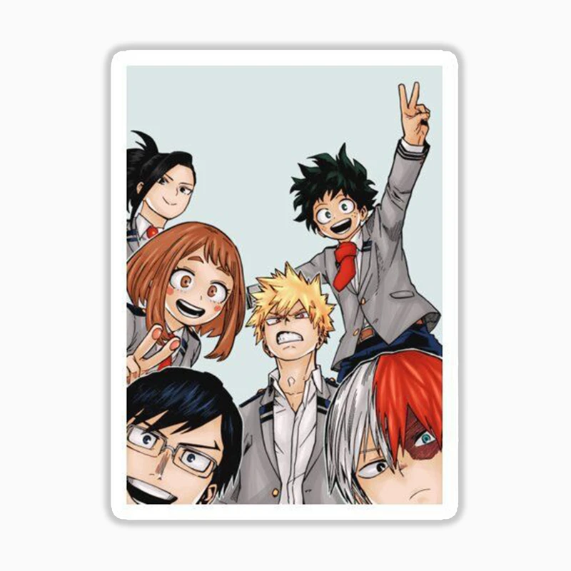 استیکر لپ تاپ و موبایل بووم طرح انیمه مای هیرو آکادمی کد 125 