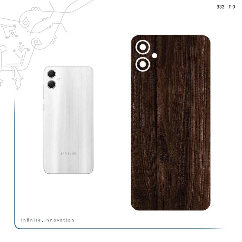 برچسب پوششی ماهوت مدل Dark_Walnut_Wood مناسب برای گوشی موبایل سامسونگ Galaxy A05