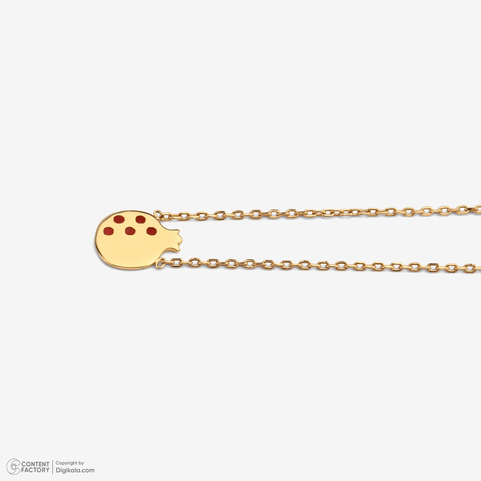 گردنبند طلا 18 عیار زنانه با زنجیر حلقهای (فلامینگو) وی گالری مدل انار کد NA7310 -  - 8