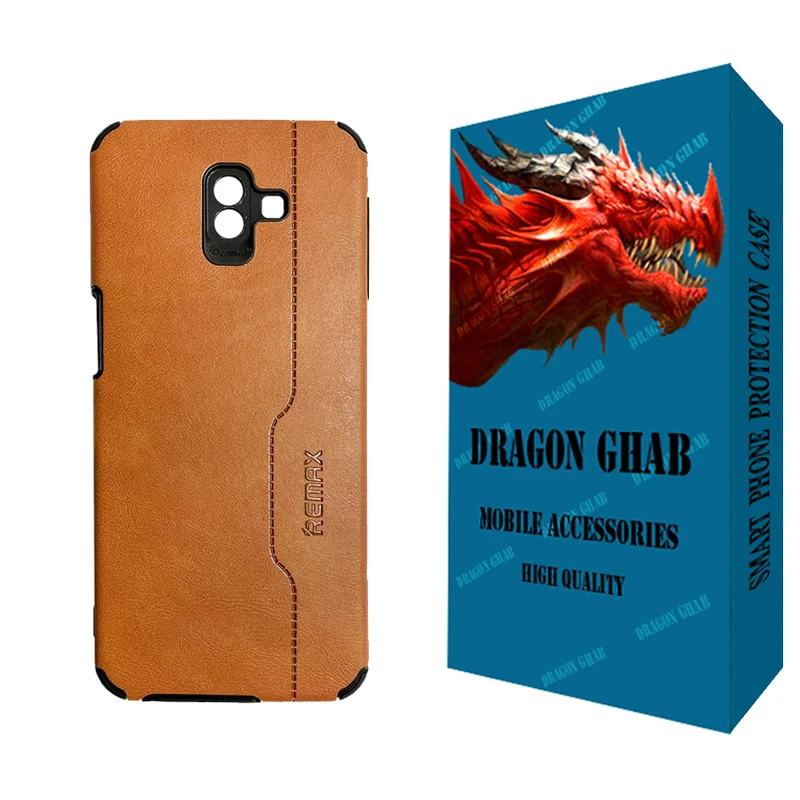 کاور دراگون قاب مدل چرم مناسب برای گوشی موبایل سامسونگ Galaxy J6 plus