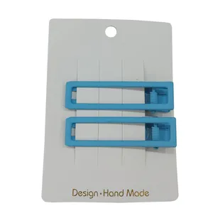 گیره مو زنانه مدل فانتزی فلزی مربعی بسته 2 عددی