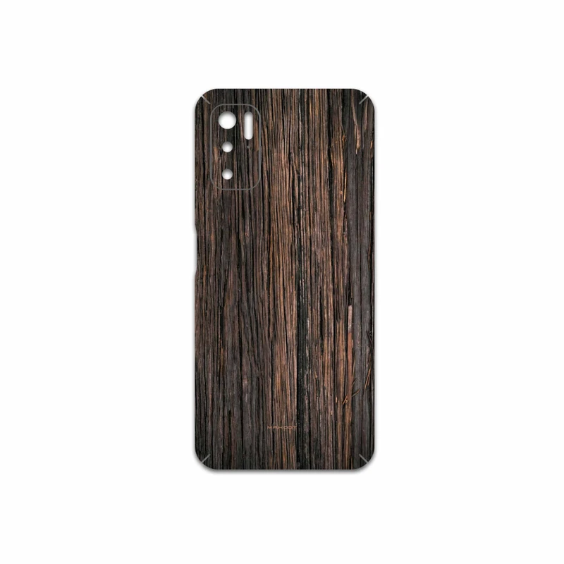 برچسب پوششی ماهوت مدل Burned-Wood مناسب برای گوشی موبایل شیائومی Poco M3 Pro 5G