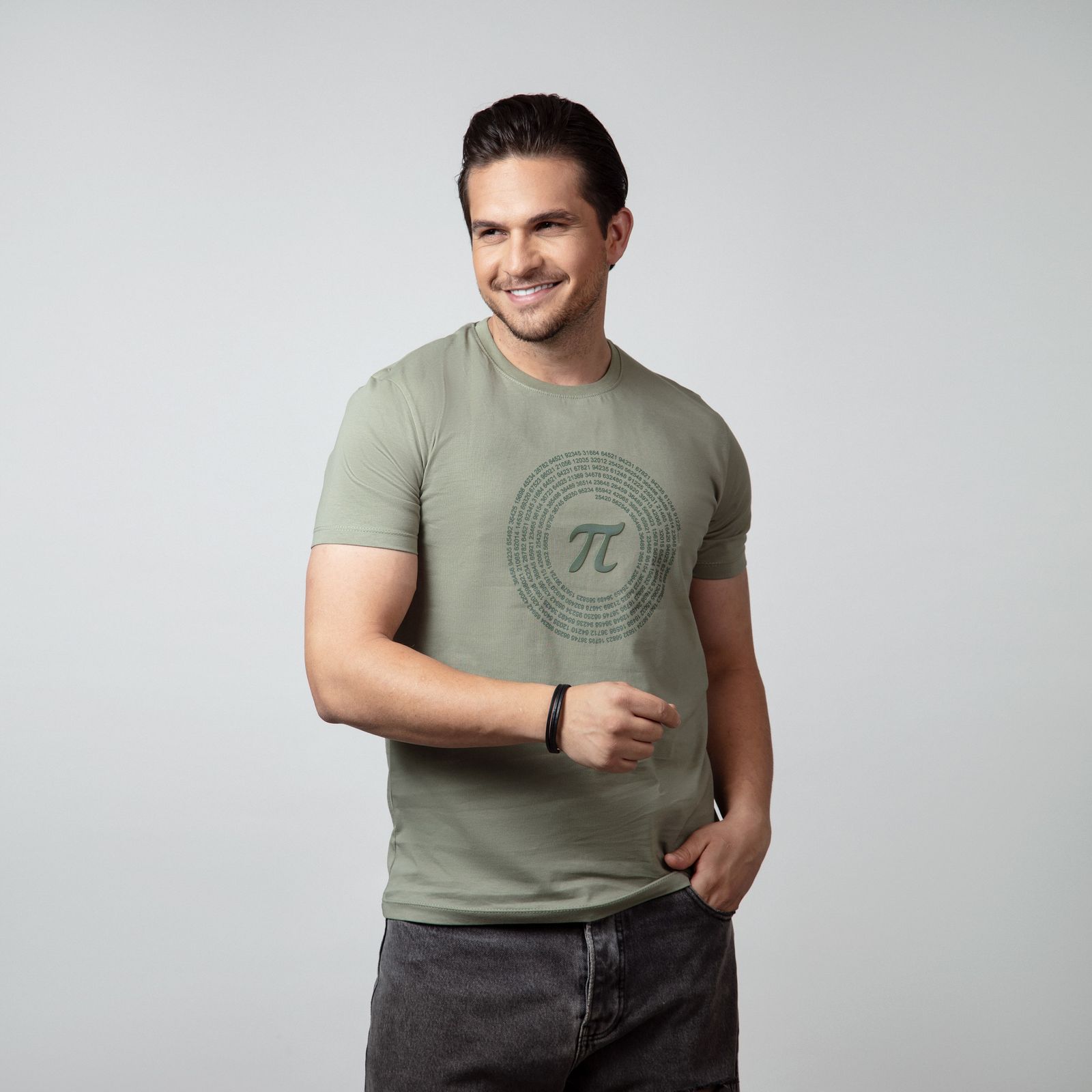 تی شرت آستین کوتاه مردانه باینت مدل 764-3 رنگ سبز روشن -  - 1