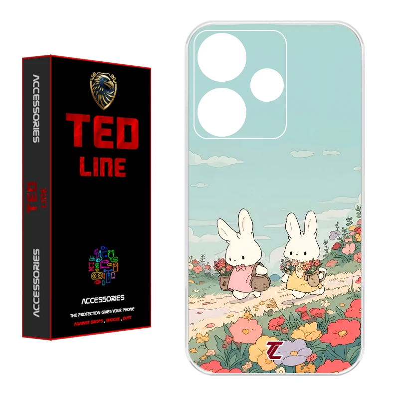 کاور تدلاین طرح خرگوش کد 1178 مناسب برای گوشی موبایل شیائومی Redmi 13 4G