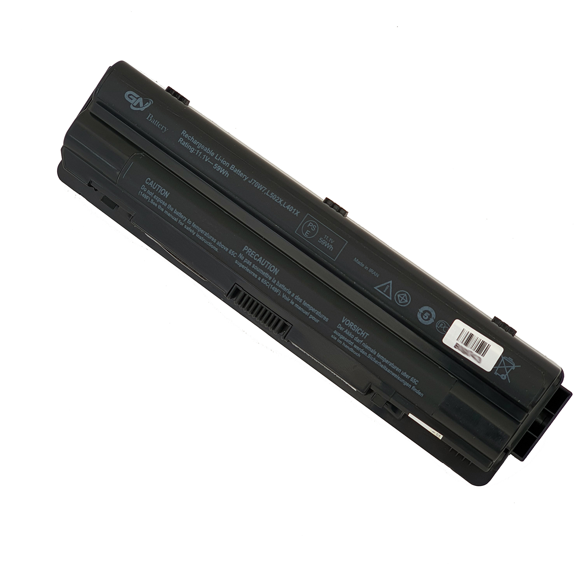 باتری لپ تاپ 9 سلولی گلدن نوت بوک مدل L502 مناسب برای لپ تاپ دل XPS L502/L501/ 14/ 15/ 17 3D