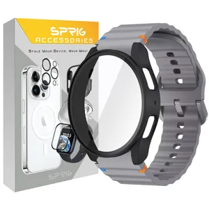 sprig Silic NewV-Guard strap suitable For Samsung Galaxy Watch 6 44mm with guard