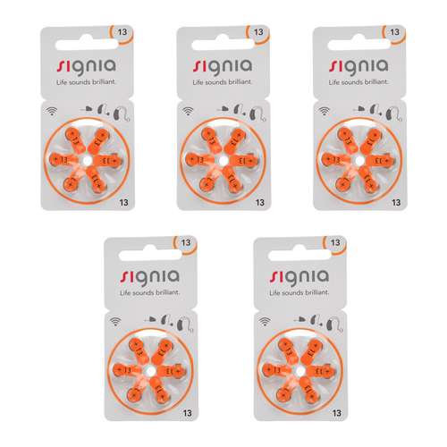 باتری سمعک سیگنیا مدل  13 بسته 30 عددی