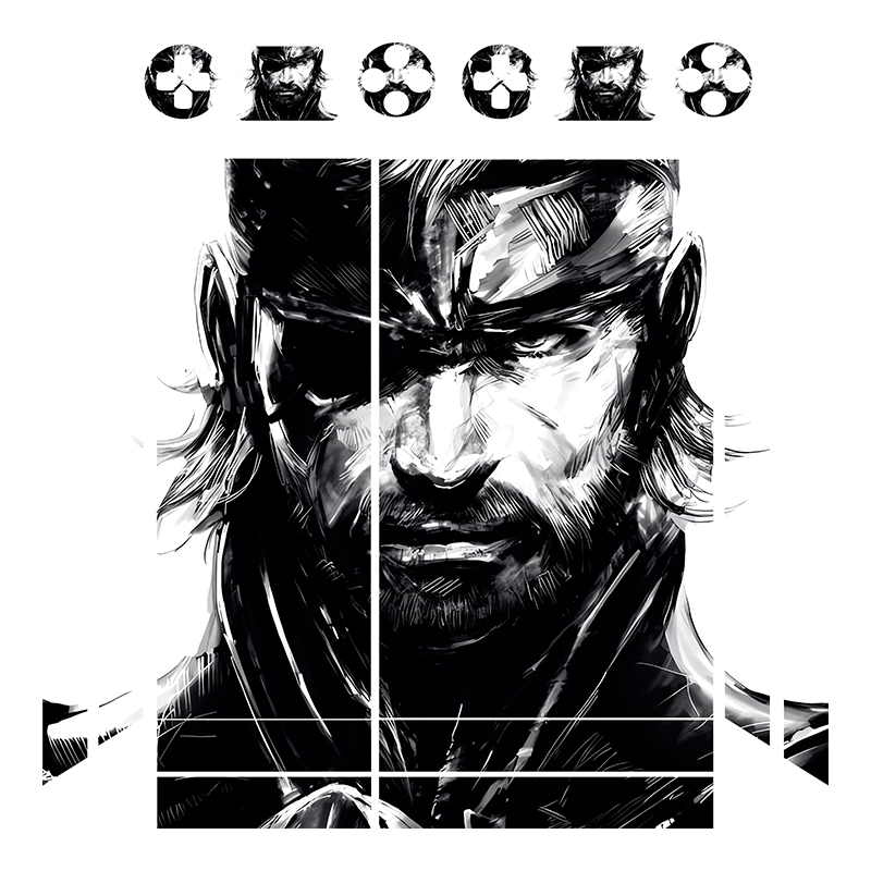 برچسب پلی استیشن 4 فت توییجین وموییجین مدل metal gear 01 مجموعه 16 عددی