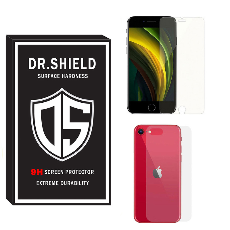 محافظ صفحه نمایش دکتر شیلد مدل TSPDR-06 مناسب برای گوشی موبایل اپل Iphone Se به همراه محافظ پشت گوشی