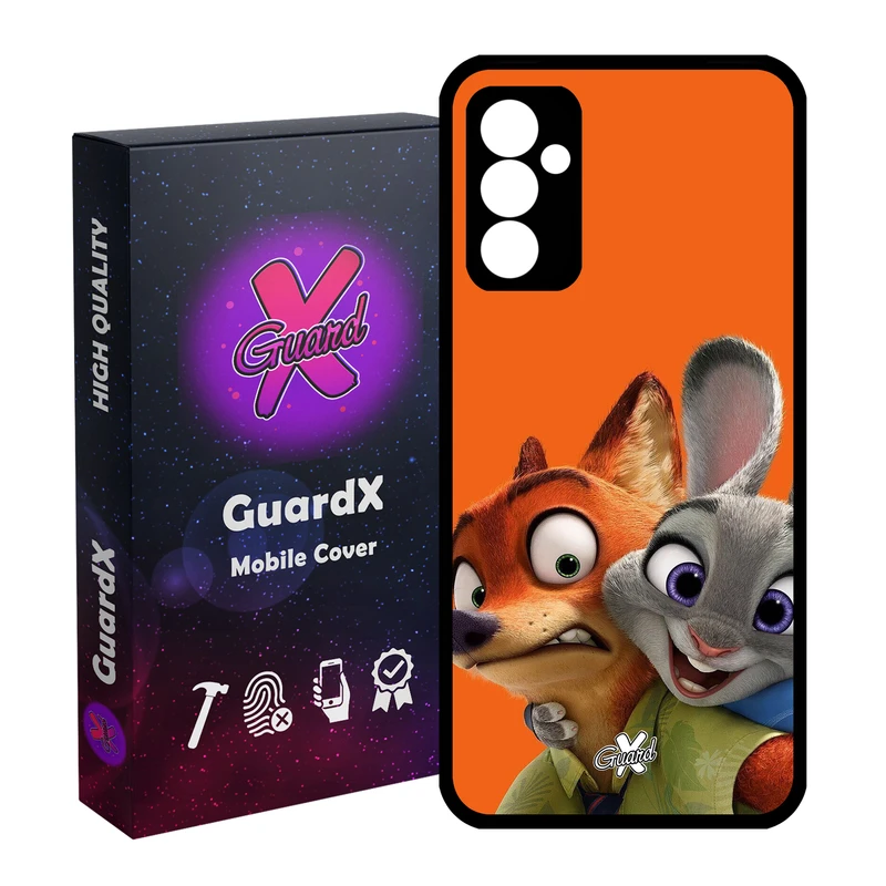 کاور گارد ایکس طرح Zootopia مدل Glass10047 مناسب برای گوشی موبایل سامسونگ Galaxy A55 / A55 5G