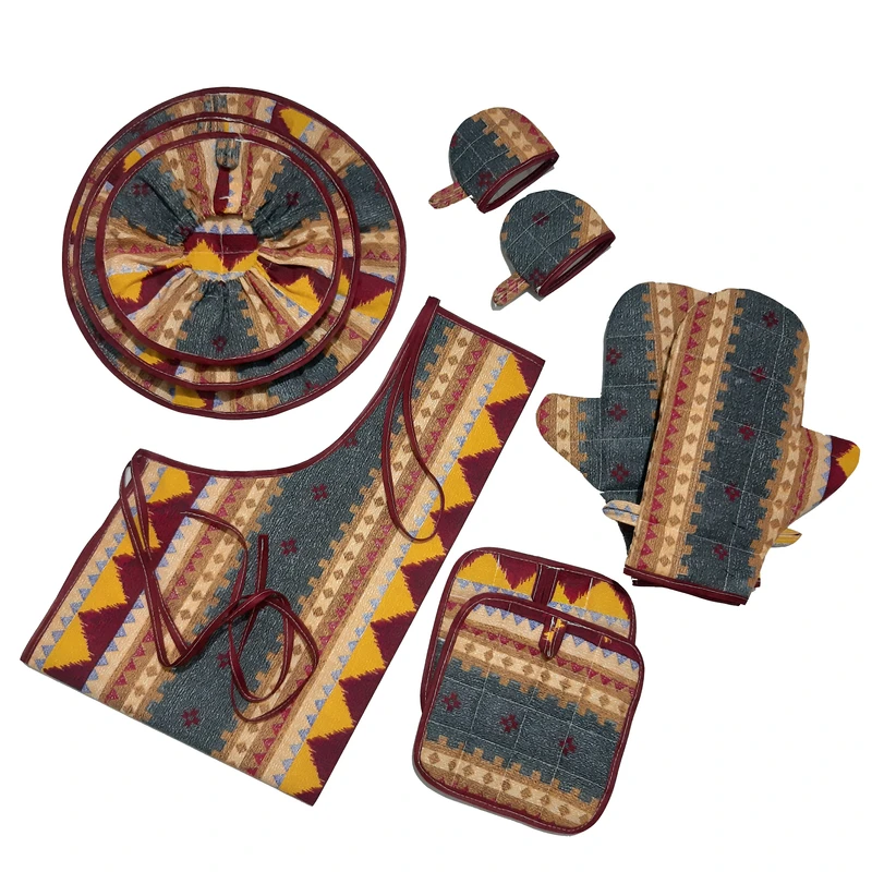 سرویس آشپزخانه ۱۰ پارچه طرح گبه کد ۰۱۱۱