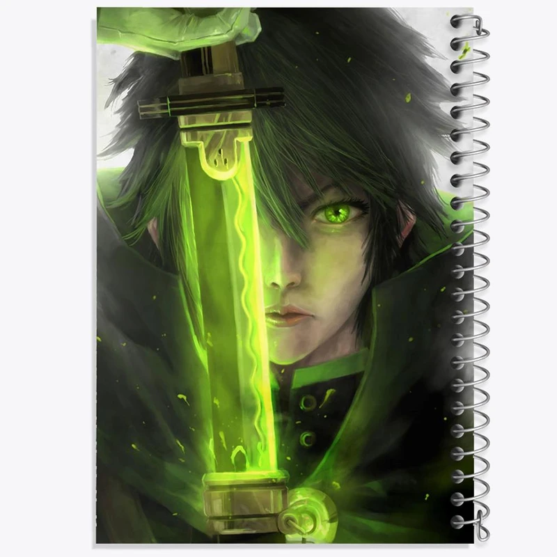 دفتر بولت ژورنال 50 برگ خندالو طرح یویچیرو هیاکویا انیمه اسرافیل پایانی کد 12656