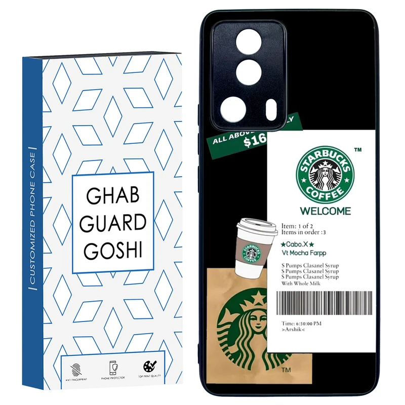 کاور قاب گارد گوشی طرح استارباکس کد TPU-071 مناسب برای گوشی موبایل شیائومی Mi 13 Lite  