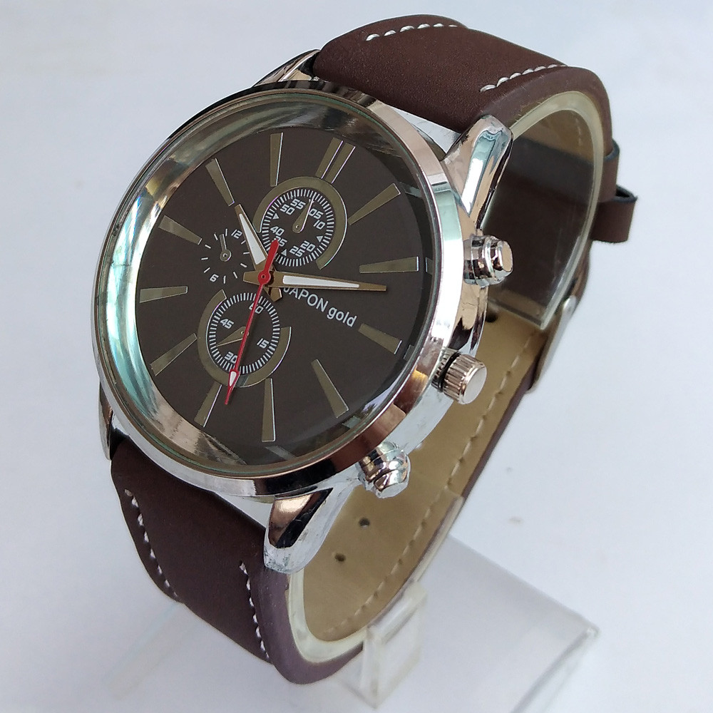 ساعت مچی عقربه ای پسرانه مدل بند جیر کد 1121JG