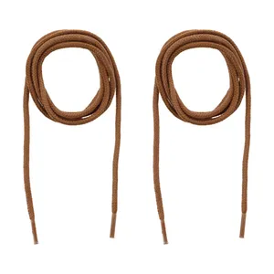 بند کفش مدل 100 رنگ قهوه‌ای بسته 2 عددی