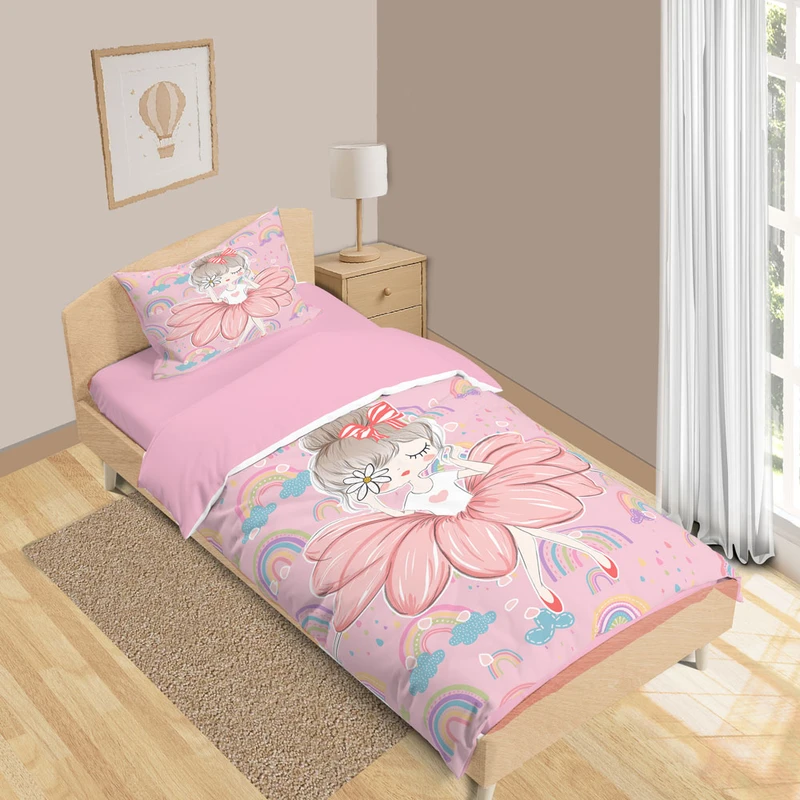 سرویس روتختی 1 نفر 5 تکه نوپه هوم مدل کارتونی فانتزی T6338