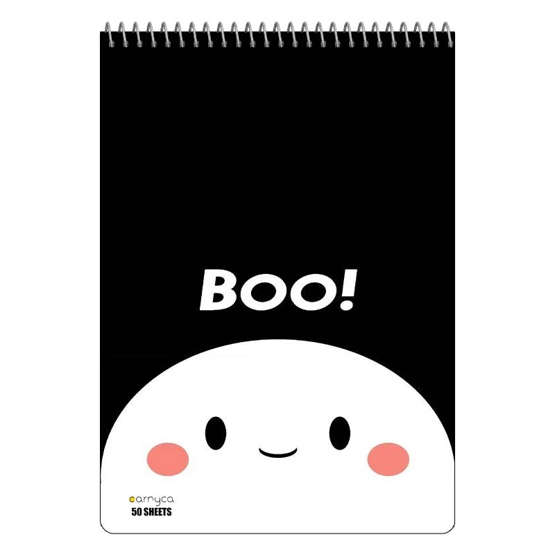 دفتر نقاشی 50 برگ سیمی کارنیکا طرح روح کیوت Cute Ghost کد 77388
