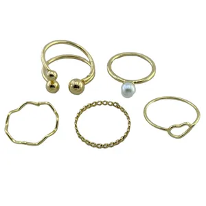 انگشتر زنانه مدل R4009 مجموعه 5 عددی