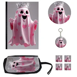 بسته لوازم تحریر مدل شبه ملوس کیوت کد 1 مجموعه 8 عددی