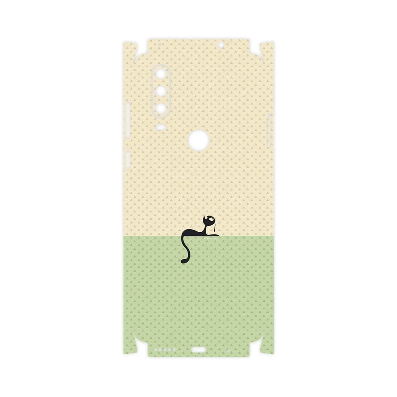 برچسب پوششی ماهوت مدل Minimal Internet Cat Icon-FullSkin مناسب برای گوشی موبایل موتورولا One Action