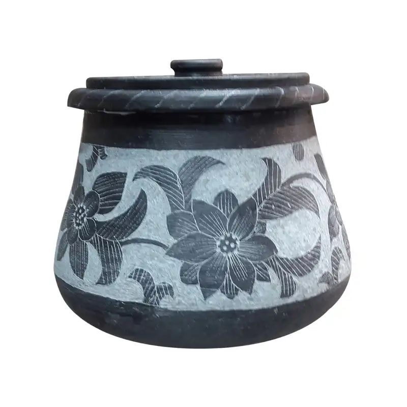 دیگ سنگی مدل قلم کاری 6 نفره