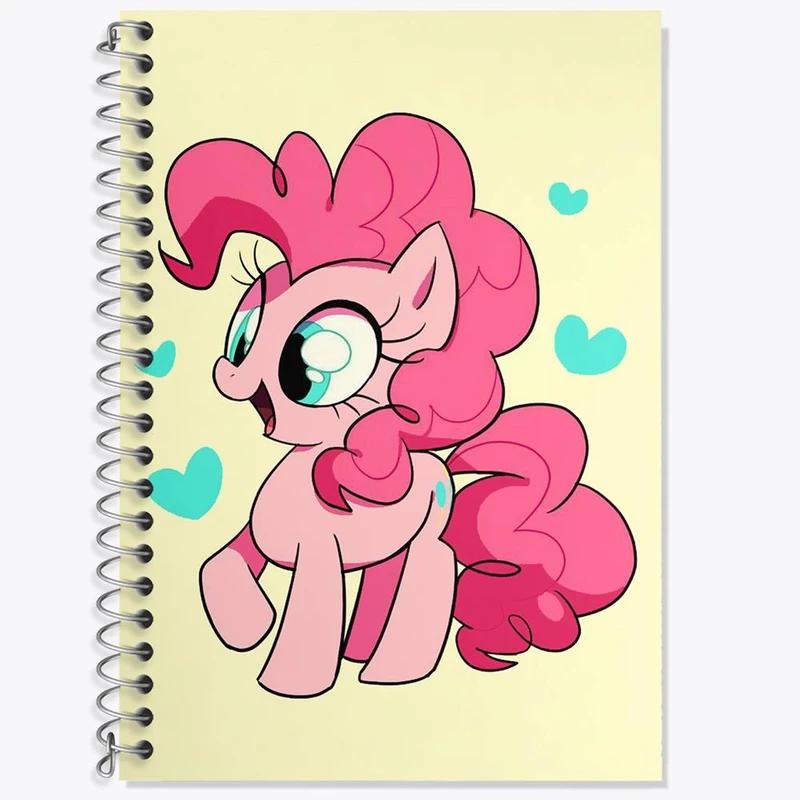 دفتر زبان 50 برگ خندالو مدل دو خط طرح اسب پونی کد 24843