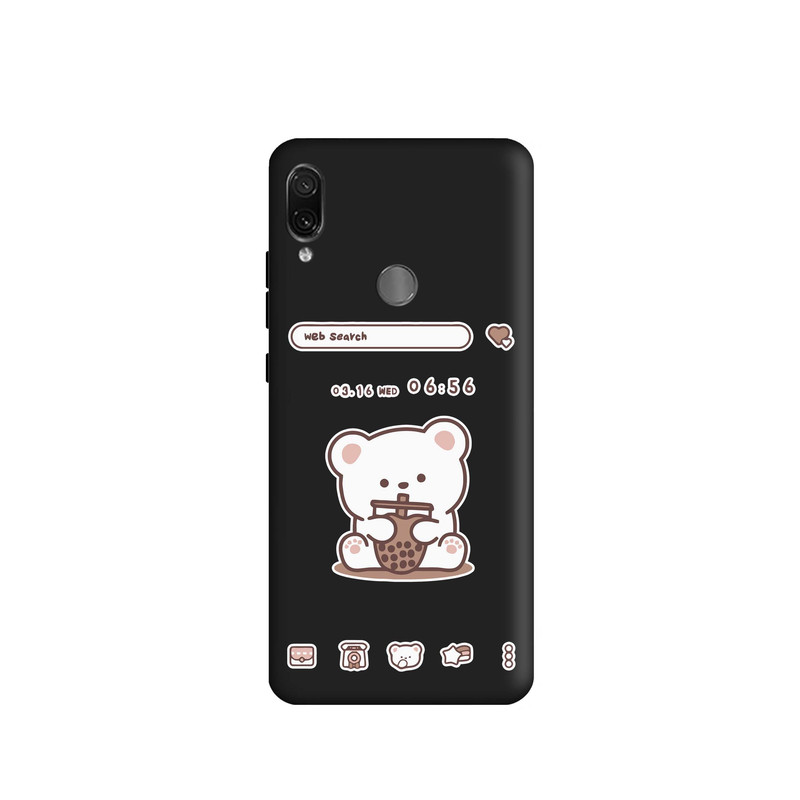 کاور طرح خرس اسموتی کد m2846 مناسب برای گوشی موبایل شیائومی Redmi Note 7 / Redmi Note 7 Pro