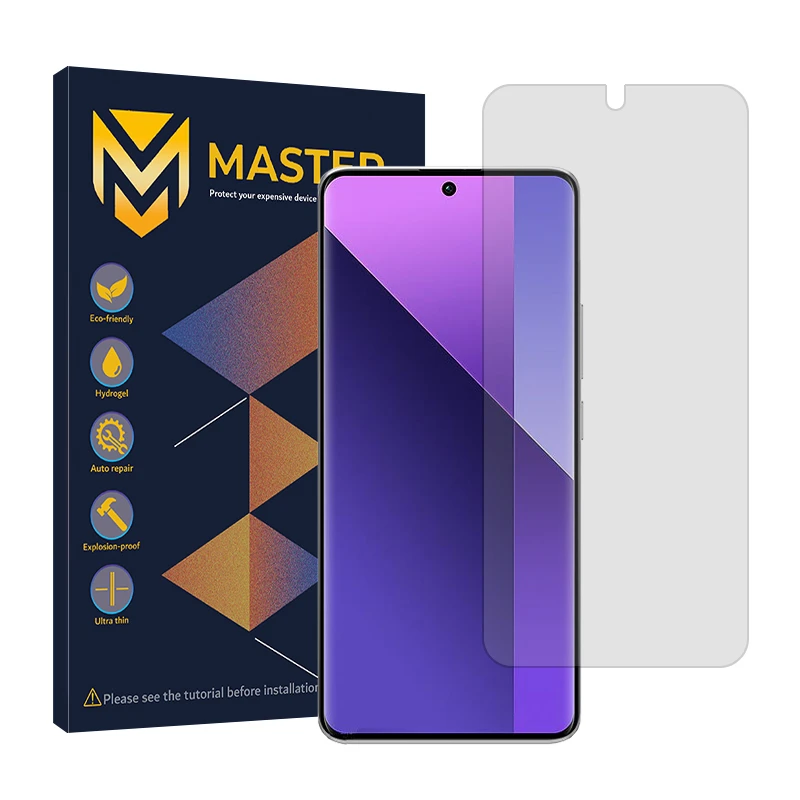 محافظ صفحه نمایش شفاف مستر مدل Resistant مناسب برای گوشی موبایل شیائومی Redmi Note 13 Pro Plus