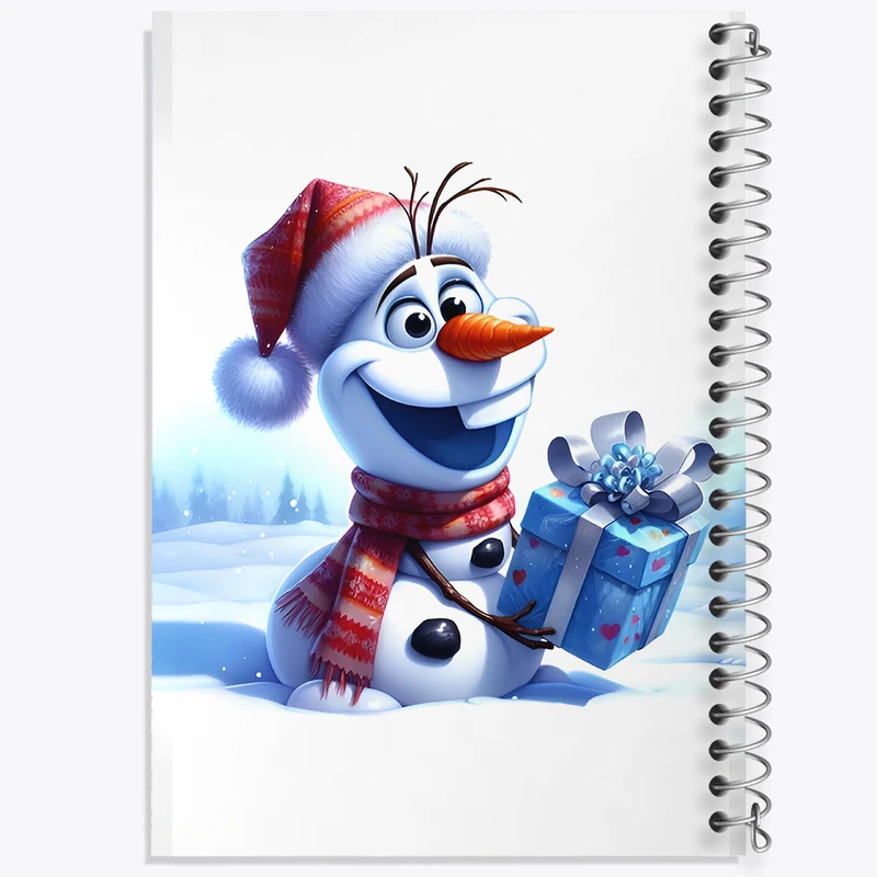 دفتر شطرنجی 50 برگ خندالو طرح الاف و کریسمس کد F8393