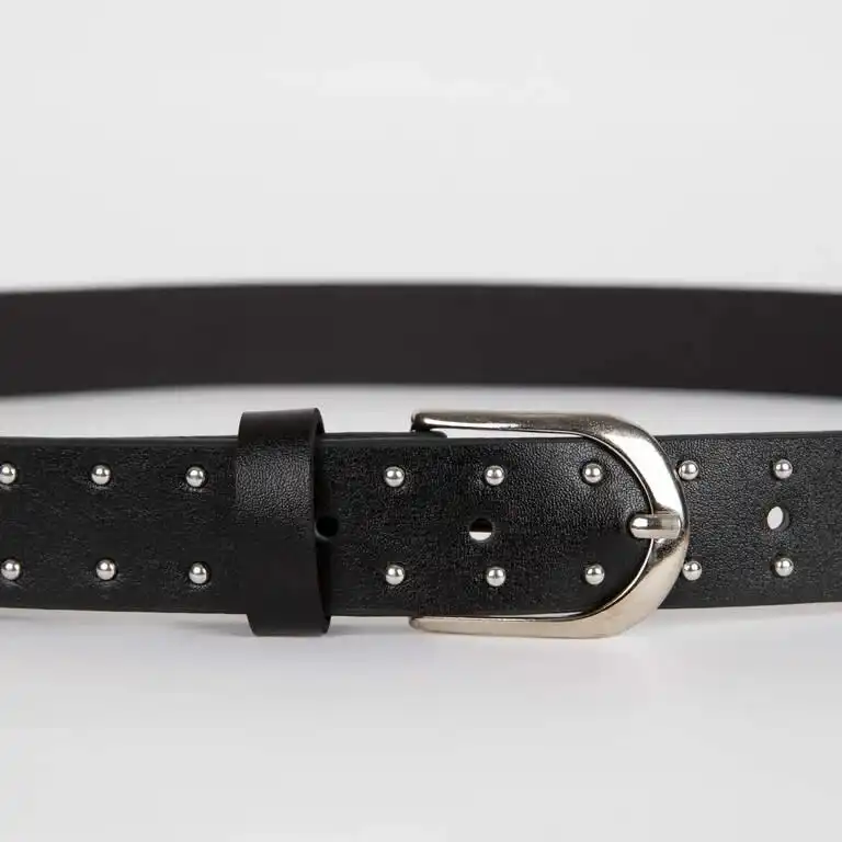 کمربند زنانه دفکتو مدل نگین استیل