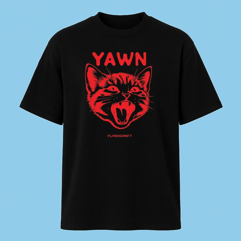 تی‌شرت آستین کوتاه مردانه مدل گربه کیوت کد c39