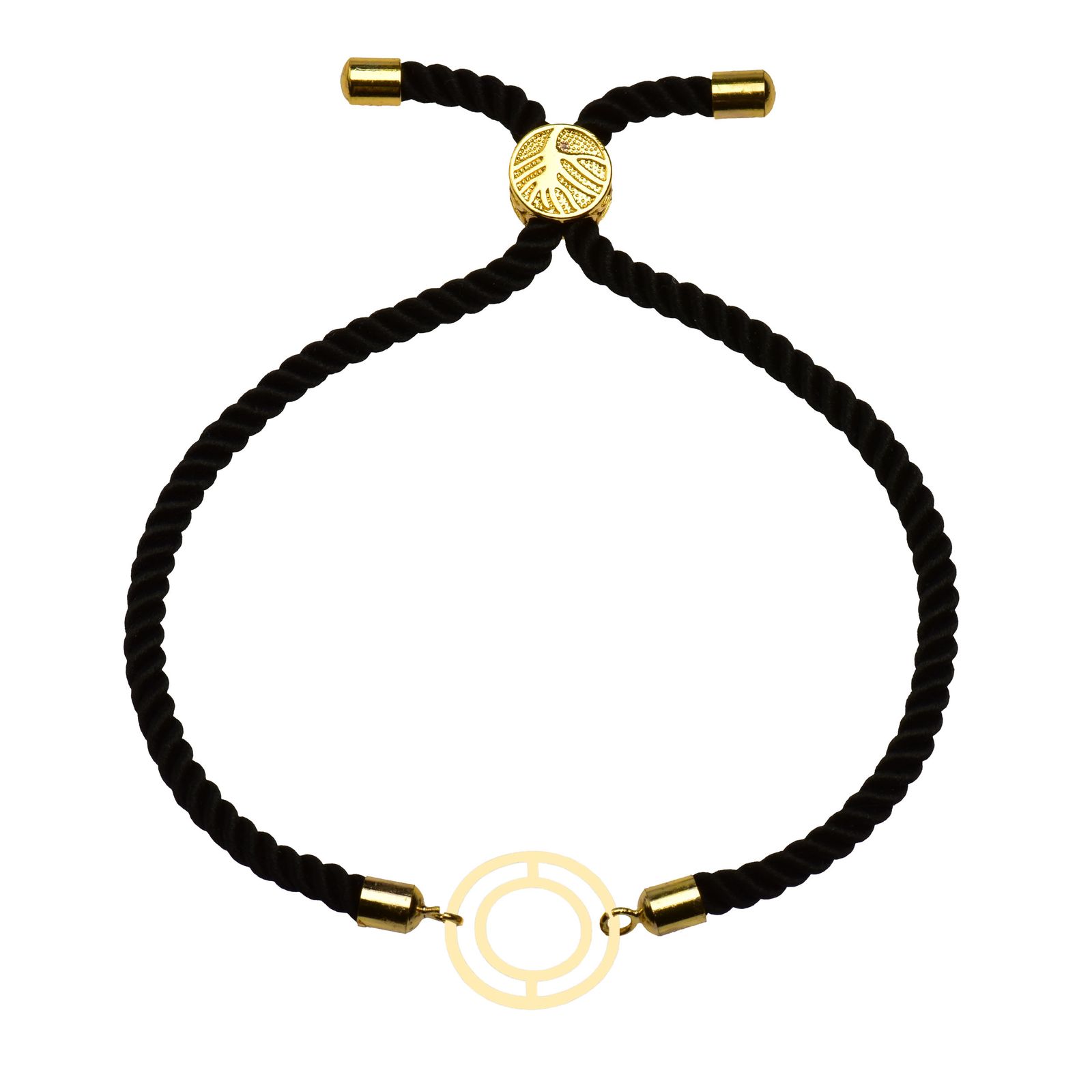 دستبند طلا 18 عیار زنانه کرابو طرح دایره مدل Kr102228 -  - 1