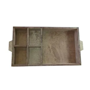 سینی دسته دار مدل مقسم کد 059 سایز 40×28 سانتی متر