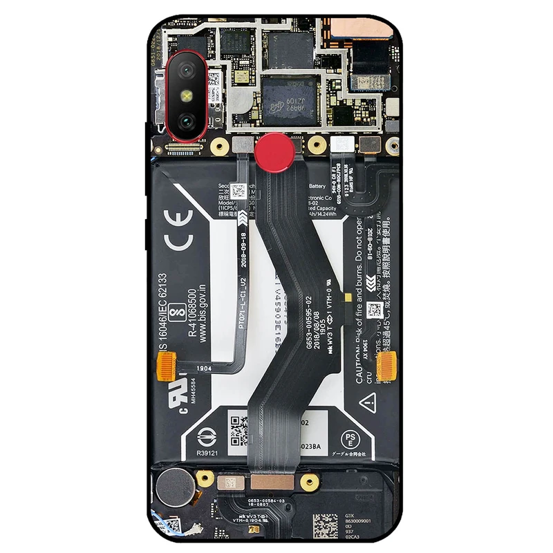 کاور مگافون طرح برد موبایل مدل 8004 مناسب برای گوشی موبایل شیائومی Redmi 6 Pro / Mi A2 Lite	
