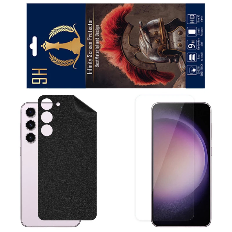 برچسب پوششی اینفینیتی مدل CH مناسب برای گوشی موبایل سامسونگ Galaxy S23 Plus به همراه محافظ صفحه نمایش