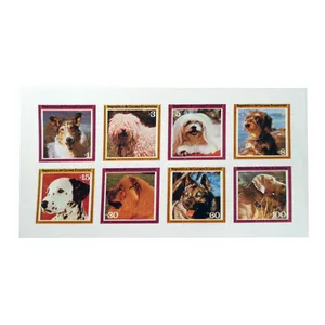 تمبر یادگاری مدل DOGS کد T-153 مجموعه 8 عددی