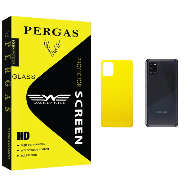 محافظ پشت گوشی وایلی نایس مدل Pergas Glass مناسب برای گوشی موبایل سامسونگ Galaxy A31