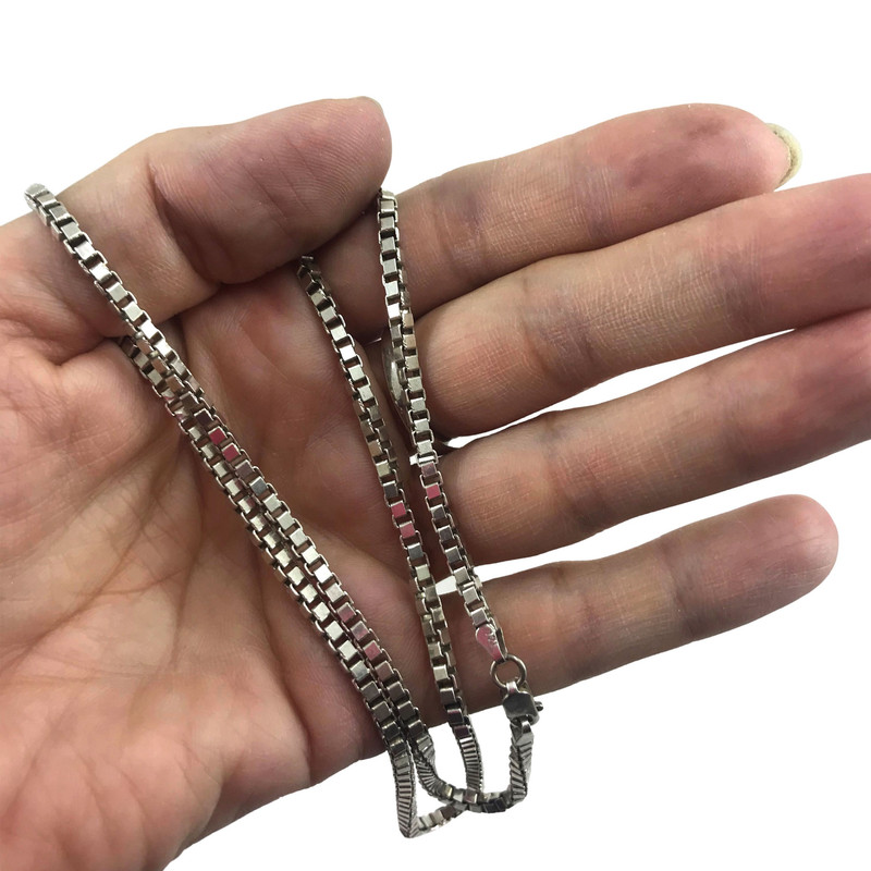 زنجیر نقره مردانه گالری ظهیرالدینی مدل ونیزی کد CHM-50