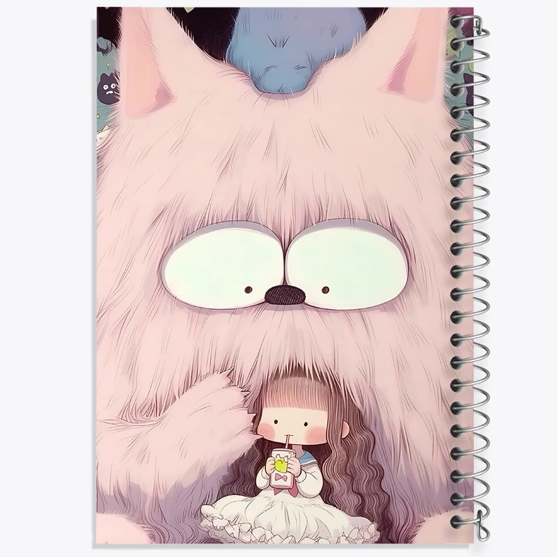 دفتر مشق 50 برگ خندالو طرح دخترانه کد N4068