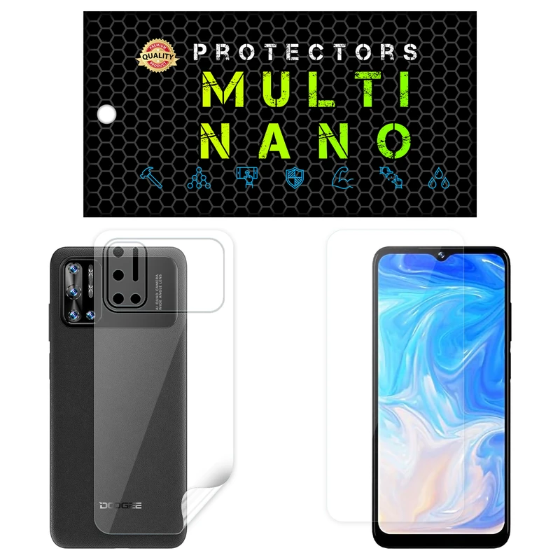 محافظ صفحه نمایش مولتی نانو مدل X-SFT مناسب برای گوشی موبایل دوجی N40 Pro به همراه محافظ پشت
