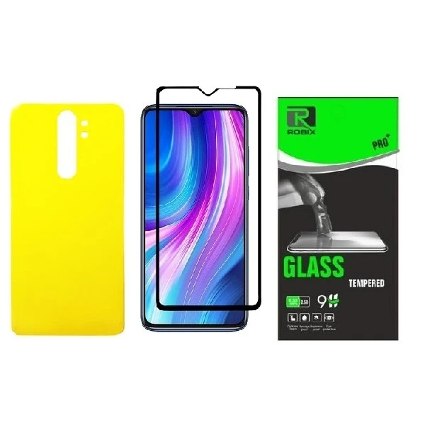 محافظ صفحه نمایش روبیکس مدل FL مناسب برای گوشی موبایل شیائومی Redmi Note 8 Pro به همراه محافظ پشت گوشی