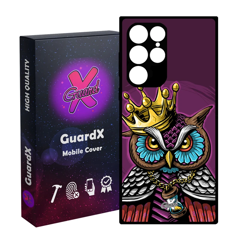 کاور گارد ایکس طرح Owl مدل Glass10081 مناسب برای گوشی موبایل سامسونگ Galaxy S23 Ultra