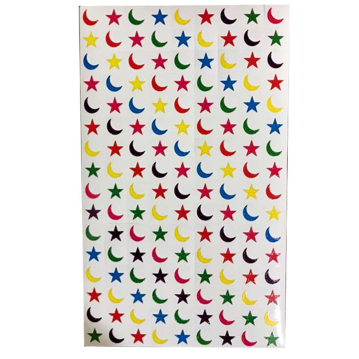 برچسب طرح ماه و ستاره کد Big _star& moon بسته 10 عددی