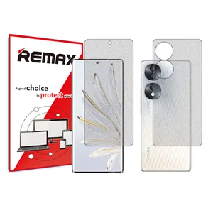 Remax HyMTT model matte screen protector suitable for Honor 70 mobile phone along with the back of the phone
