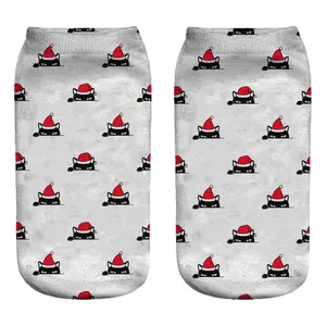 جوراب طرح گربه مدل 003