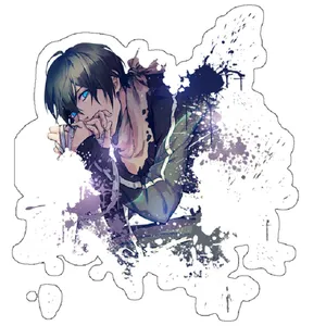 استیکر لپ تاپ مدل Yat  Noragami بسته 3 عددی