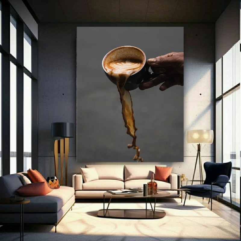 پوستر دیواری طرح کاپ قهوه کد BK1577