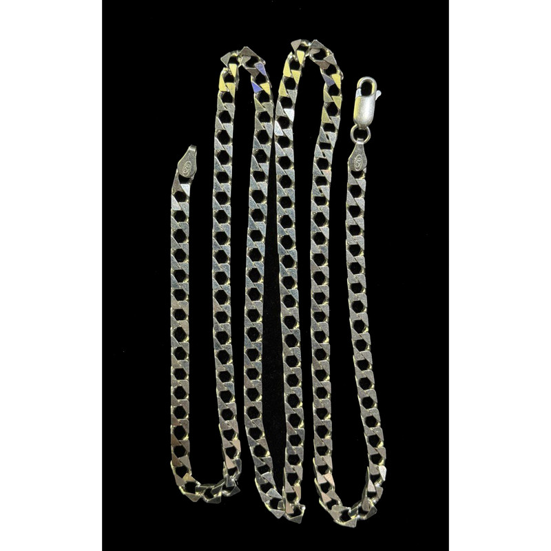 زنجیر نقره مردانه مدل italy