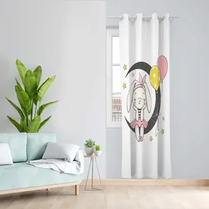 پرده طرح کودک مدل مخمل پانچی کد 5212L z سایز 140x200 سانتی متر